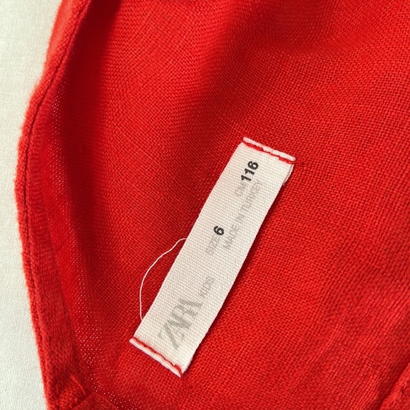 Zara Kids Buttoned Linen Jumpsuit with slit - Picture 7 of 8